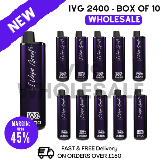 Shop Blackberry Edition IVG 2400 Disposable Vapes Bulk Buy - Box Of 10 - VU9 WHOLESALE