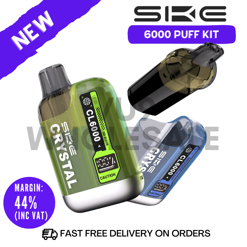 Ske Crystal 6000 Puff 6K Replaceable Vape Kit | Bulk Buy Wholesale