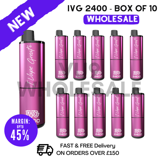 Shop Berry Edition IVG 2400 Disposable Vapes Bulk Buy - Box Of 10 - UK Vape World