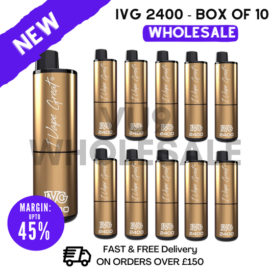 Buy Bulk Heavenly Drops IVG 2400 Disposable Vapes Bulk Buy - Box Of 10 - VU9 Wholesale