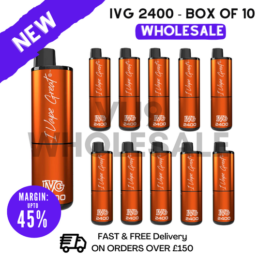 Shop Juicy Edition IVG 2400 Disposable Vapes Bulk Buy - Box Of 10 - UK Vape World