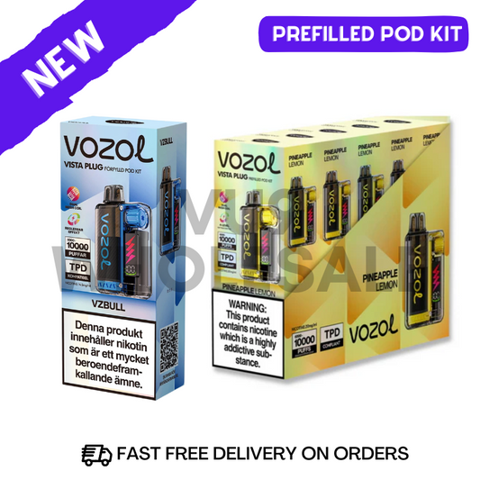 Shop Vozol 10K Wholesale Vista Plug Prefilled Pod Kit - UK Vape World