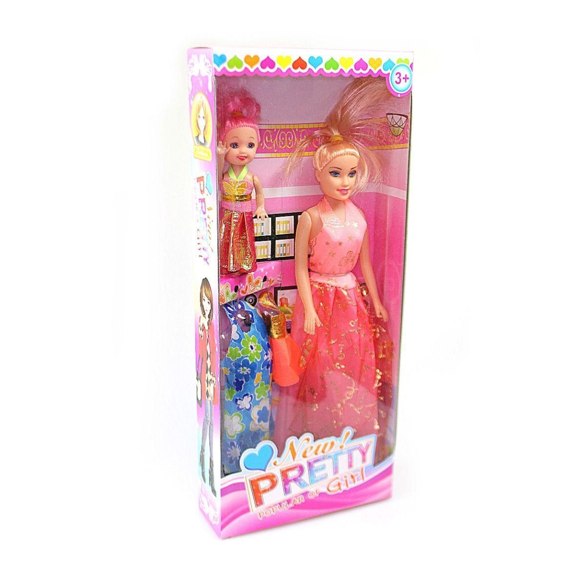 Set Of 2 Fashion Dolls Interchangeable Costumes Dress Up & Pretend Play 3+  2879 (Parcel Rate)