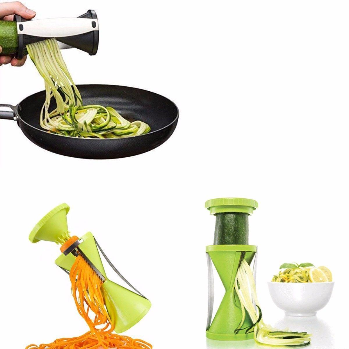Spiral Slicer Cutter New Kitchen Tool Vegetable Fruit Spiralizer Twister Peeler 4305 (Parcel Rate)