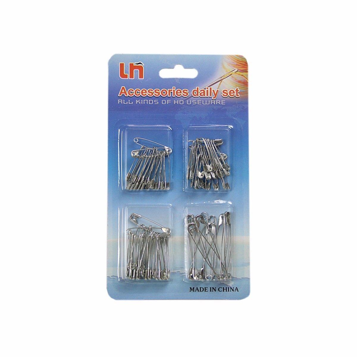Assorted Size Pack Of Safety Pins Accessory Set 0645 (Large Letter Rate)