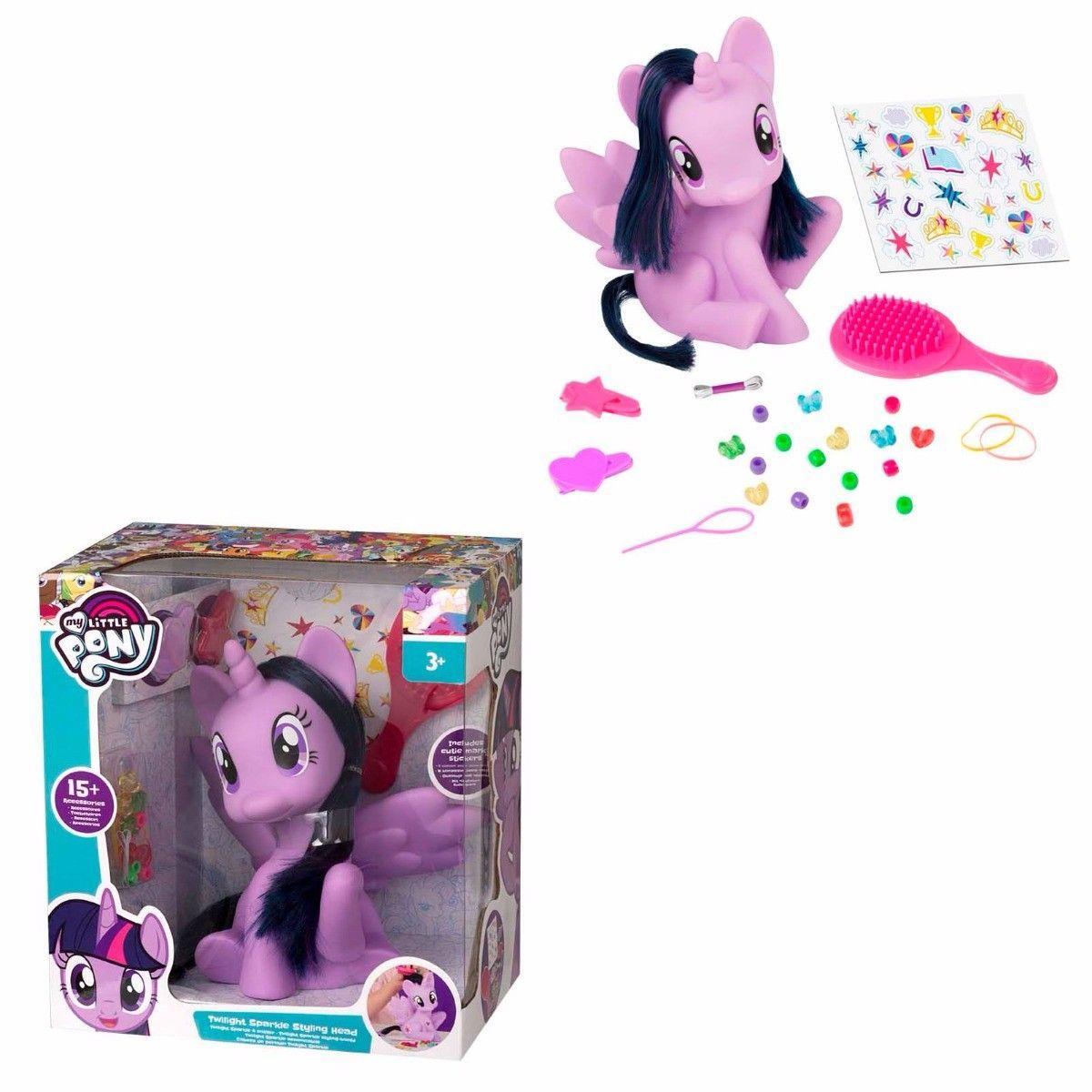 Kids My Little Pony Twilight Sparkle Styling Head with 15 Accessories Stickers    1631 (Parcel Rate)