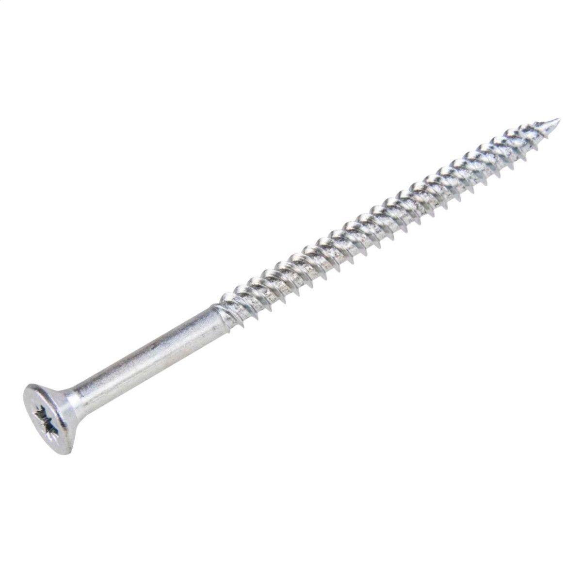 10 x 3 Pozi Countersunk Hardened Twin Thread Wood Screws Zinc Plated 35 Pack 1642 (Large Letter Rate)