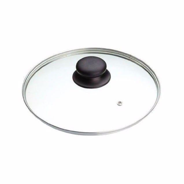 16 cm Clear Glass Pan Lid With Knob Replacement Pan Lid  0782 (Parcel Rate)