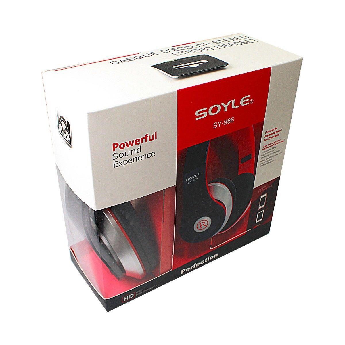 SOYLE 986 Powerful Sound Experience Headphones 0668 (Parcel Rate)