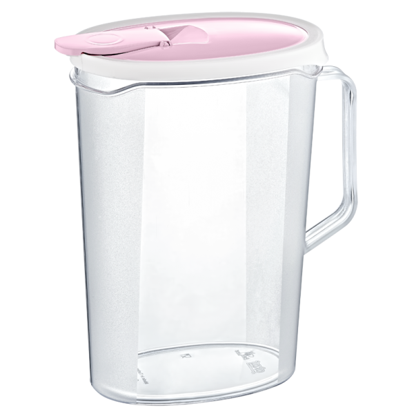 Crystal Plastic Pitcher Jug 2.2L Assorted Colours AK332 (Parcel Rate)