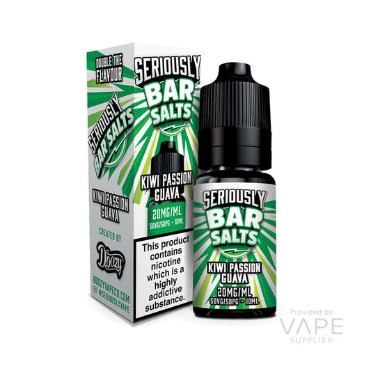 Seriously Bar Salts by Doozy Vape Co Kiwi Passion Guava Nic Salt