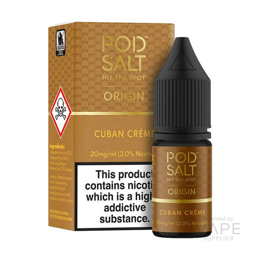 Pod Salt Origin Cuban Creme Nic Salts