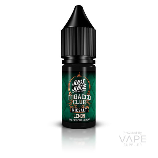 Just Juice Tobacco Club Lemon Tobacco Nic Salt