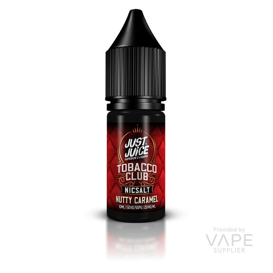 Just Juice Tobacco Club Nutty Caramel Tobacco Nic Salt