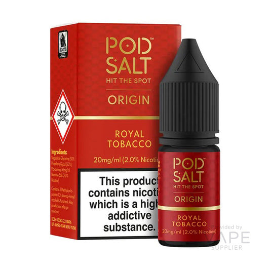 Pod Salt Origin Royal Tobacco Nic Salts