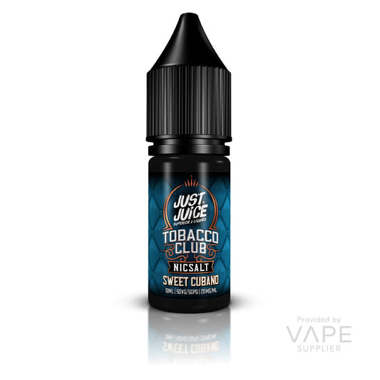 Just Juice Tobacco Club Sweet Cubano Tobacco Nic Salt