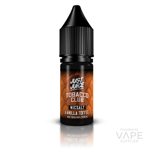 Just Juice Tobacco Club Vanilla Toffee Tobacco Nic Salt